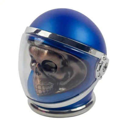 Metal Skull in Helmet herb grinder - crusher